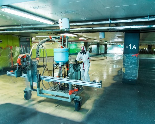 Sanierungen von Parkplätzen in der Carlton Garage