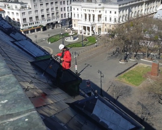 Roof spraying Hotel Carlton Bratislava